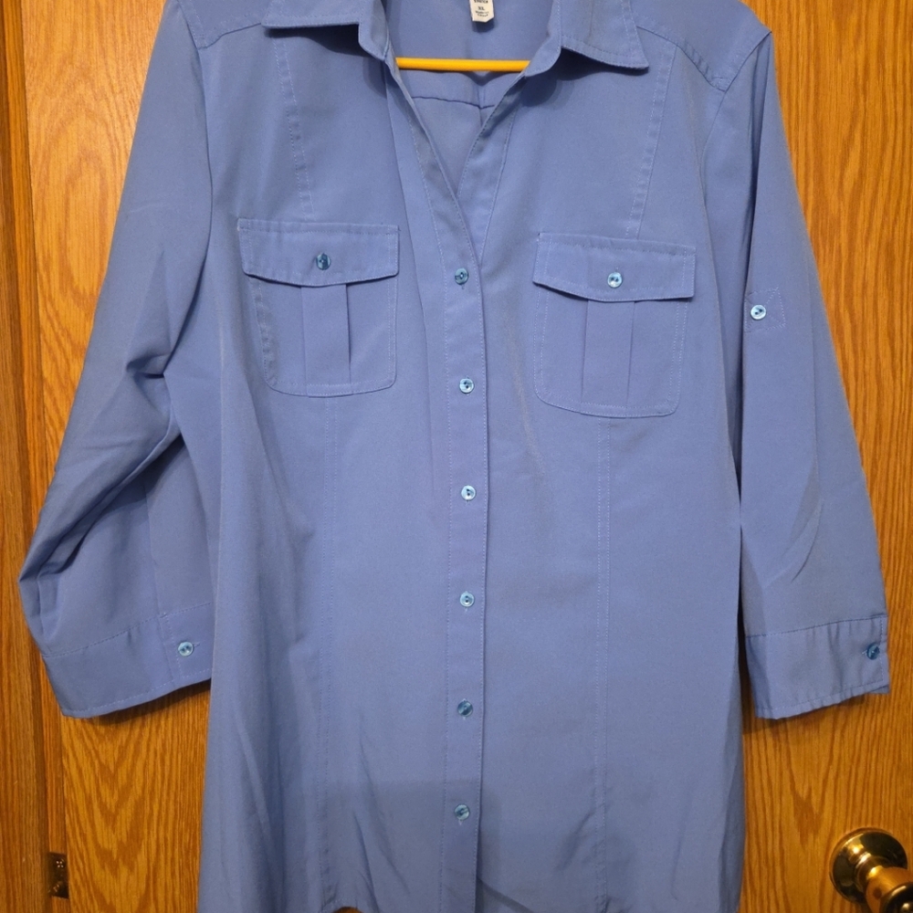 Croft & Barrow stretch mid-sleeve top size extra large